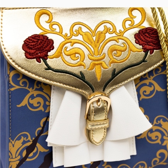 Disney Beauty & The Beast Cosplay Tapestry Mini Backpack Danielle Nicole NWOT - Picture 3 of 12